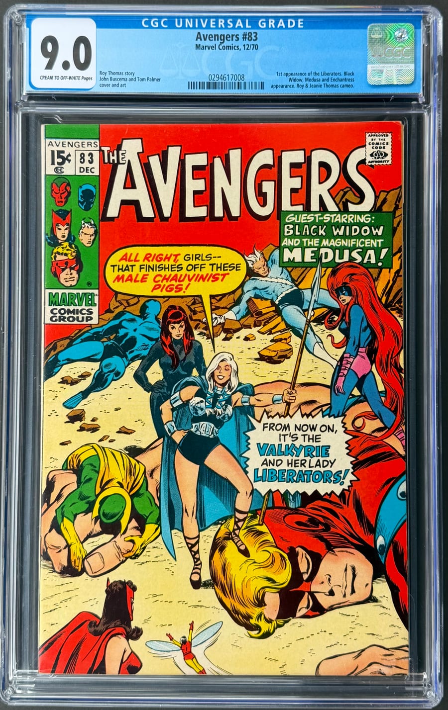 Avengers #83 CGC 9.0 comic book cover image
